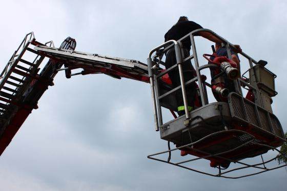 szkolenie strażaków realizowane przez Awans BHP